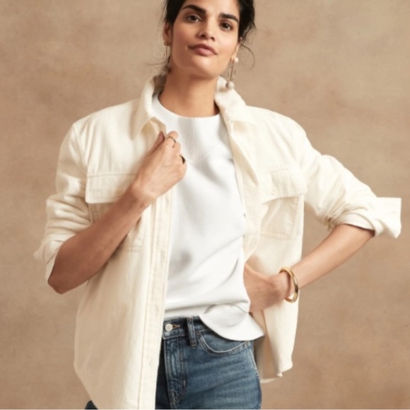 NWT BANANA REPUBLIC FLEECE - DOLMAN DROP SHOULDER W RIB NECK DETAIL MID WEIGHT - Picture 12 of 16